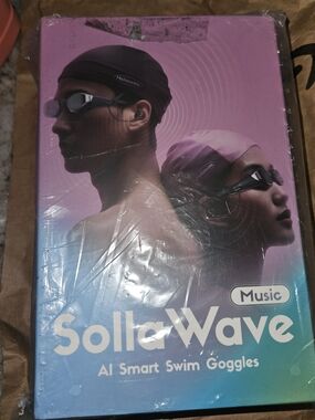 SollaWave AI Music Smart Goggles Swimming Headphones, Real-Time Voice Feedback